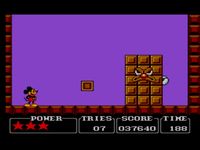 une photo d'Ã©cran de Castle of Illusion starring Mickey Mouse sur Sega Master System